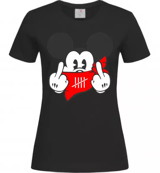 Женская футболка Mickey swag Черный фото