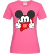 Женская футболка Mickey swag Ярко-розовый фото