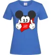Женская футболка Mickey swag Ярко-синий фото