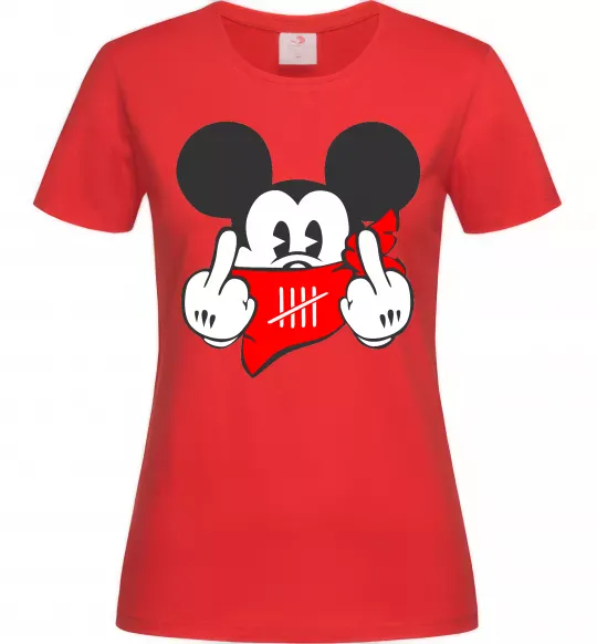 Женская футболка Mickey swag Красный фото