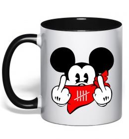 Чашка з кольоровою ручкою Mickey swag