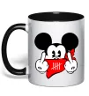 Чашка с цветной ручкой Mickey swag Черный Чашка с цветной ручкой Mickey swag Черный фото