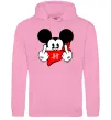 Мужская толстовка (худи) Mickey swag Розовый фото