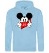 Мужская толстовка (худи) Mickey swag Голубой фото