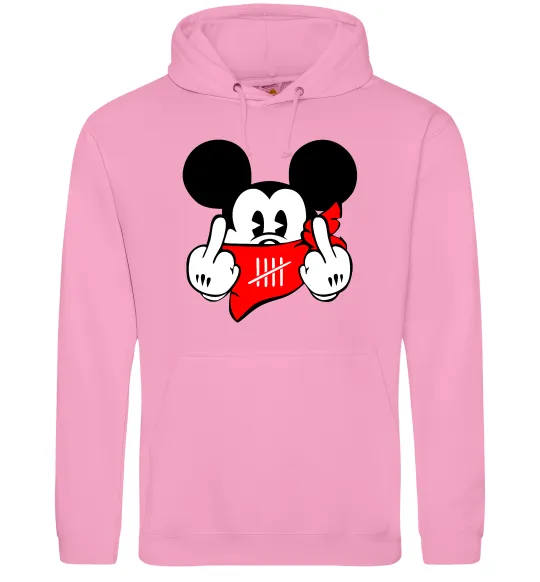 Женская толстовка (худи) Mickey swag Розовый фото