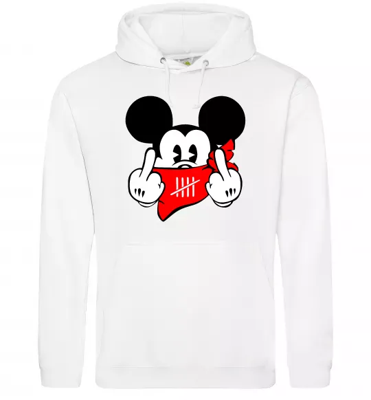 Женская толстовка (худи) Mickey swag Белый фото