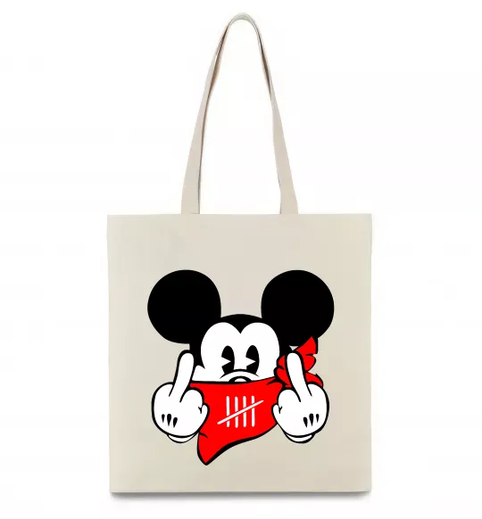 Эко-сумка Mickey swag Бежевый фото