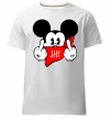 Чоловіча преміум футболка Mickey swag Білий фото