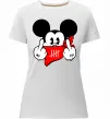 Женская премиум футболка Mickey swag Белый фото