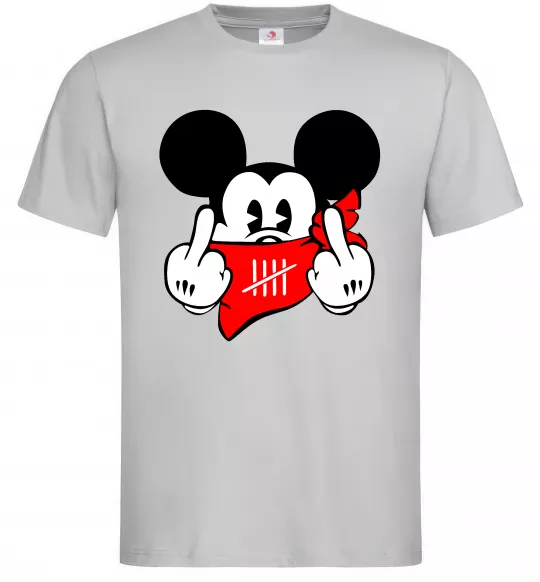 Чоловіча футболка Mickey swag Сірий фото
