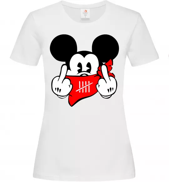Женская футболка Mickey swag Белый фото