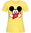 Женская футболка Mickey swag Лимонный фото