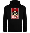 Чоловіча толстовка (худі) Mario swag Чорний фото