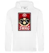 Чоловіча толстовка (худі) Mario swag Білий фото