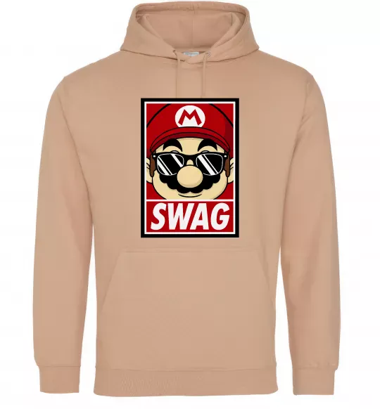 Чоловіча толстовка (худі) Mario swag Пісочний фото