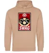 Чоловіча толстовка (худі) Mario swag Пісочний фото
