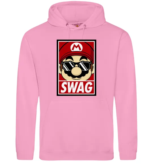 Женская толстовка (худи) Mario swag Розовый фото