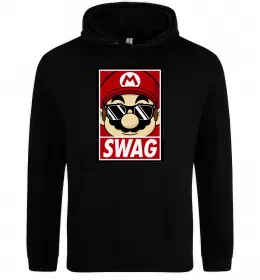 Женская толстовка (худи) Mario swag Черный фото