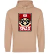 Жіноча толстовка (худі) Mario swag Пісочний фото