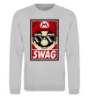 Свитшот Mario swag Серый меланж фото
