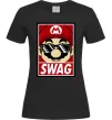 Женская футболка Mario swag Черный фото
