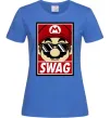 Женская футболка Mario swag Ярко-синий фото