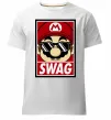 Мужская премиум футболка Mario swag Белый фото