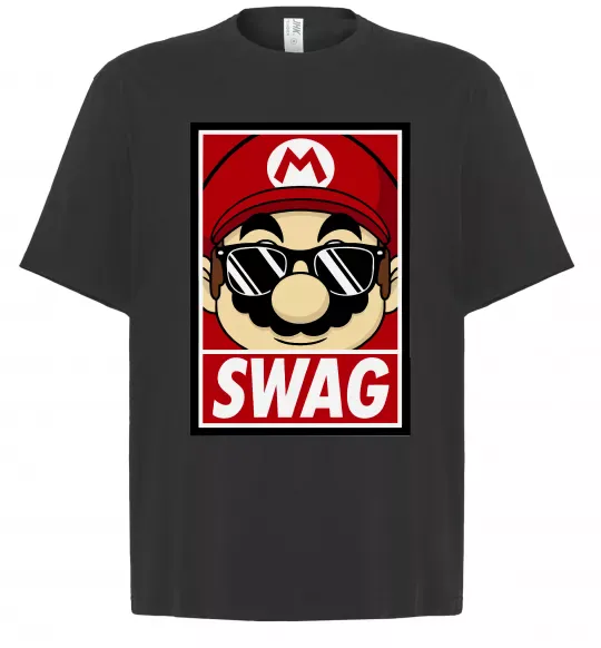 Футболка Оверсайз Mario swag Черный фото
