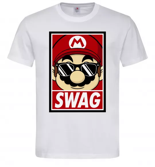 Чоловіча футболка Mario swag Білий фото