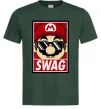 Чоловіча футболка Mario swag Темно-зелений фото