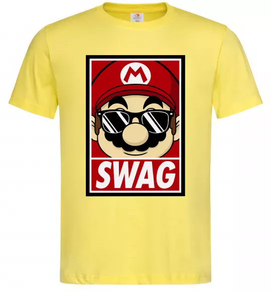 Чоловіча футболка Mario swag Лимонний фото