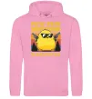 Чоловіча толстовка (худі) Pew pew gangster chicken Рожевий фото