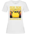 Жіноча футболка Pew pew gangster chicken Білий фото