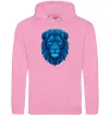 Мужская толстовка (худи) Синій лев Розовый фото
