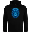 Женская толстовка (худи) Синій лев Черный фото