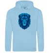 Женская толстовка (худи) Синій лев Голубой фото