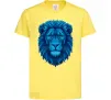 Детская футболка Синій лев Лимонный фото