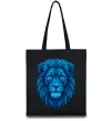 Еко-сумка Синій лев Чорний фото