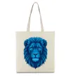 Еко-сумка Синій лев Бежевий фото