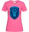 Женская футболка Синій лев Ярко-розовый фото