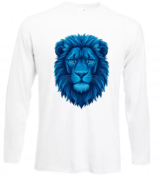 Лонгслив Синій лев Белый фото