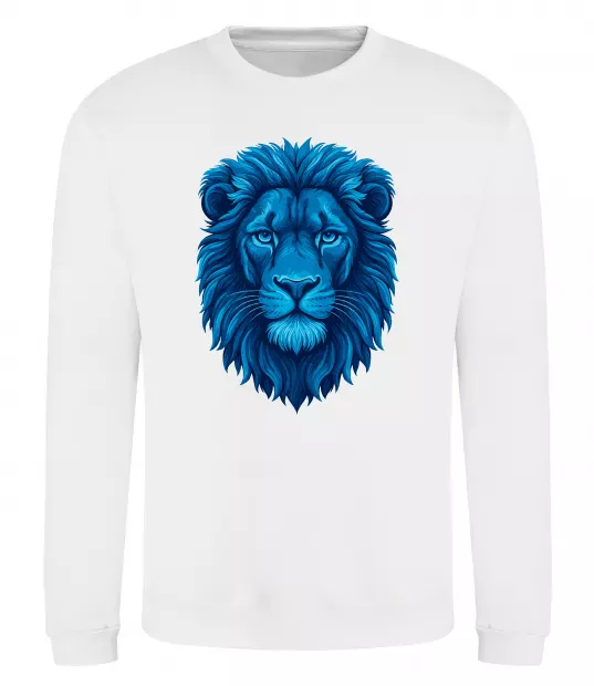 Свитшот Синій лев Белый фото