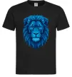 Мужская футболка Синій лев Черный фото