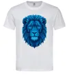 Мужская футболка Синій лев Белый фото