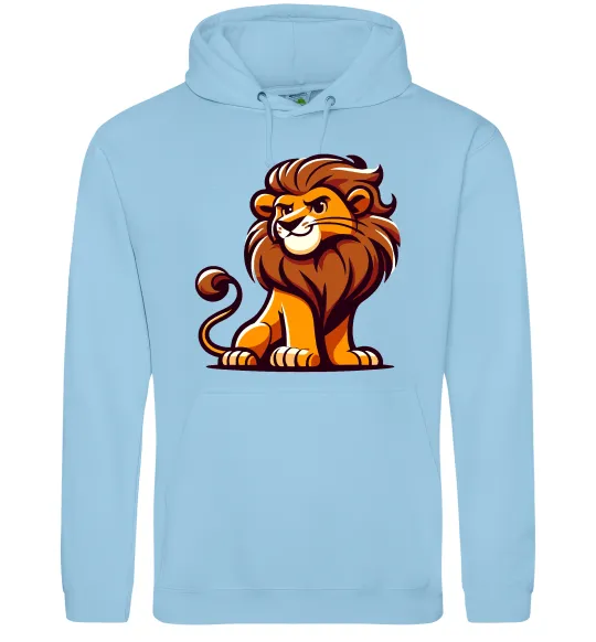 Мужская толстовка (худи) Левеня Голубой фото