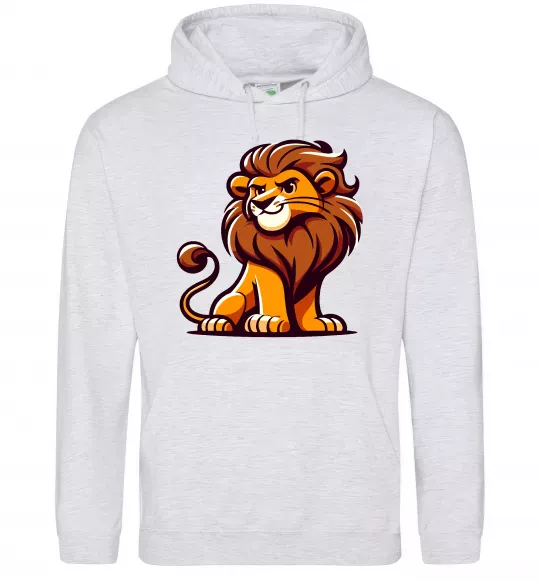 Жіноча толстовка (худі) Левеня Сірий меланж фото