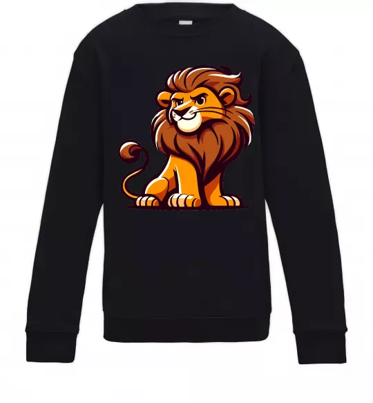 Детский Свитшот Левеня Черный фото