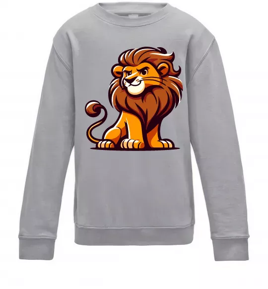 Детский Свитшот Левеня Серый меланж фото