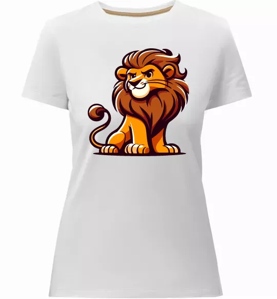 Женская премиум футболка Левеня Белый фото