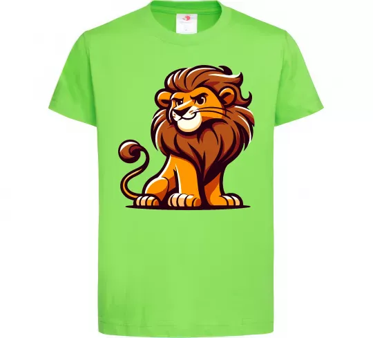 Дитяча футболка Левеня Лаймовий фото